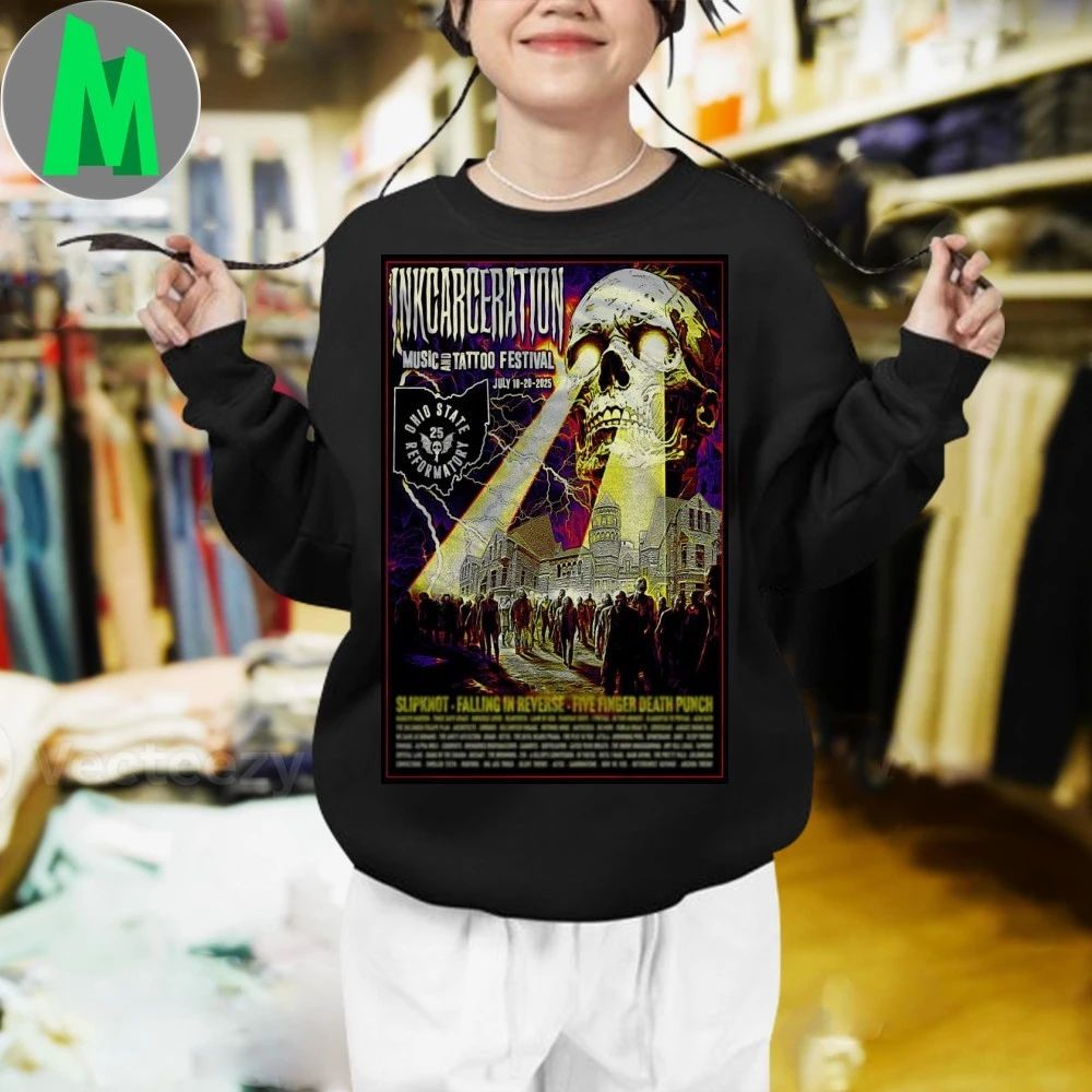 Inkcarceration State Reformatory, Mansfield, OH 18-20 July 2025 Poster Shirt