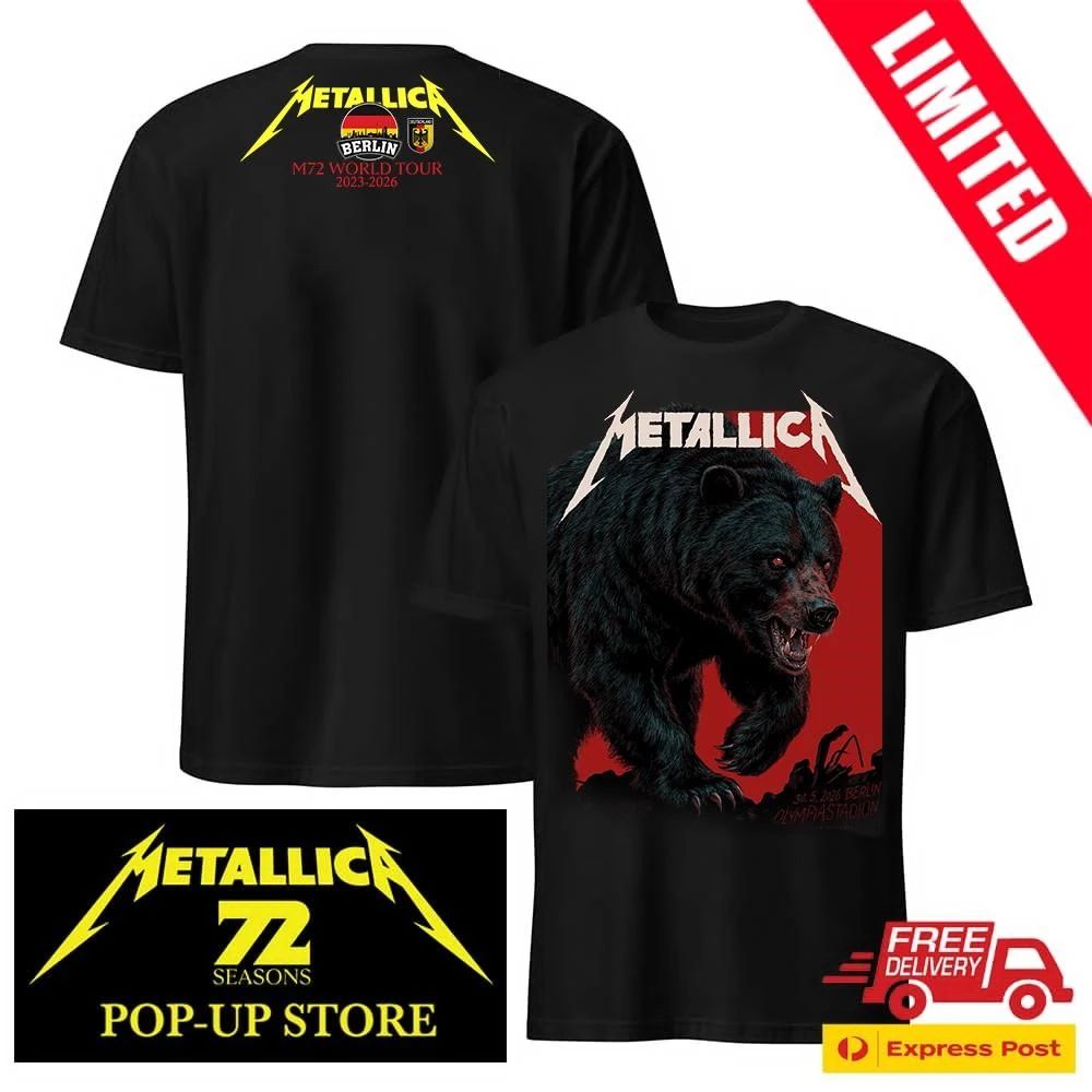 Metallica M72 Berlin Olympiastadion 30.05.2026 Official Shirt