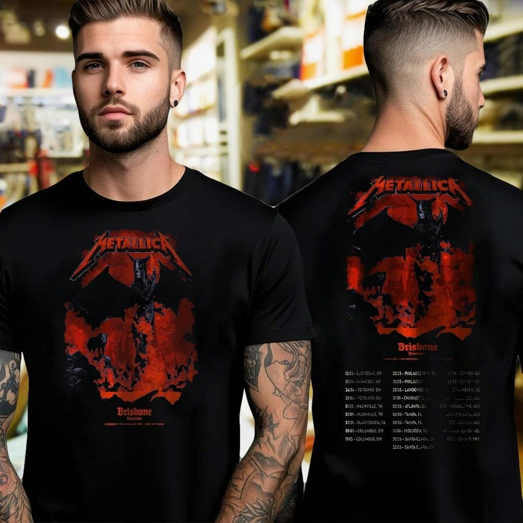 Metallica Brisbane, Australia Suncorp Stadium November 12, 2025 Art by Ken Taylor M72 World Tour 2025 Shirt