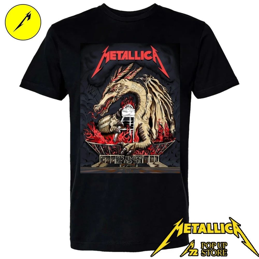 Metallica at Stadion Śląski in Chorzów, Poland, on May 19, 2026 The Silesian Dragon Shirt