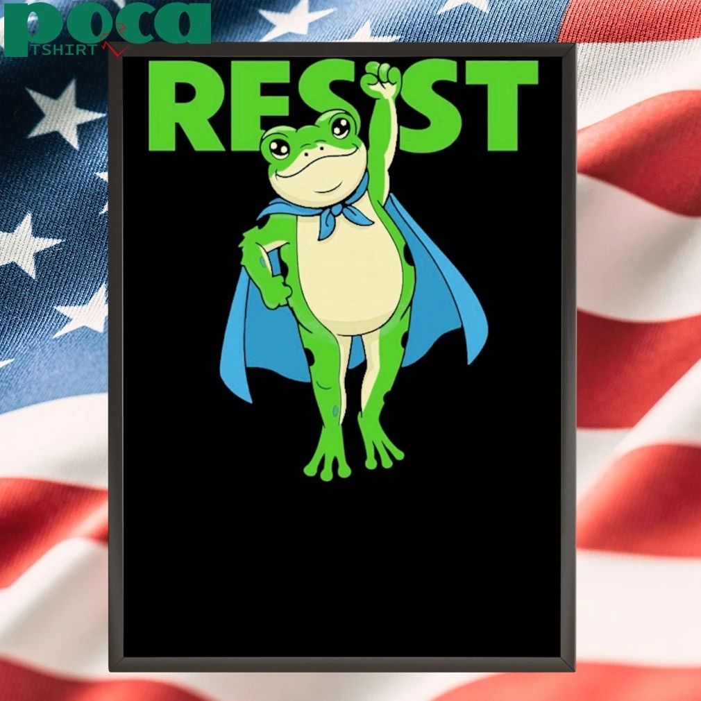 Rage Against The Machine Superhero Portland Frog Against Fascism paint T-shirt