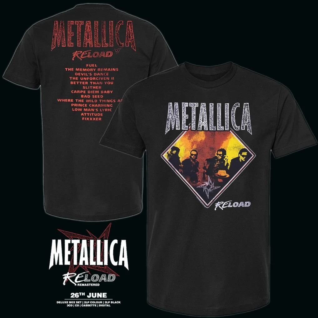Metallica ReLoad Vintage Tracklist T-Shirt