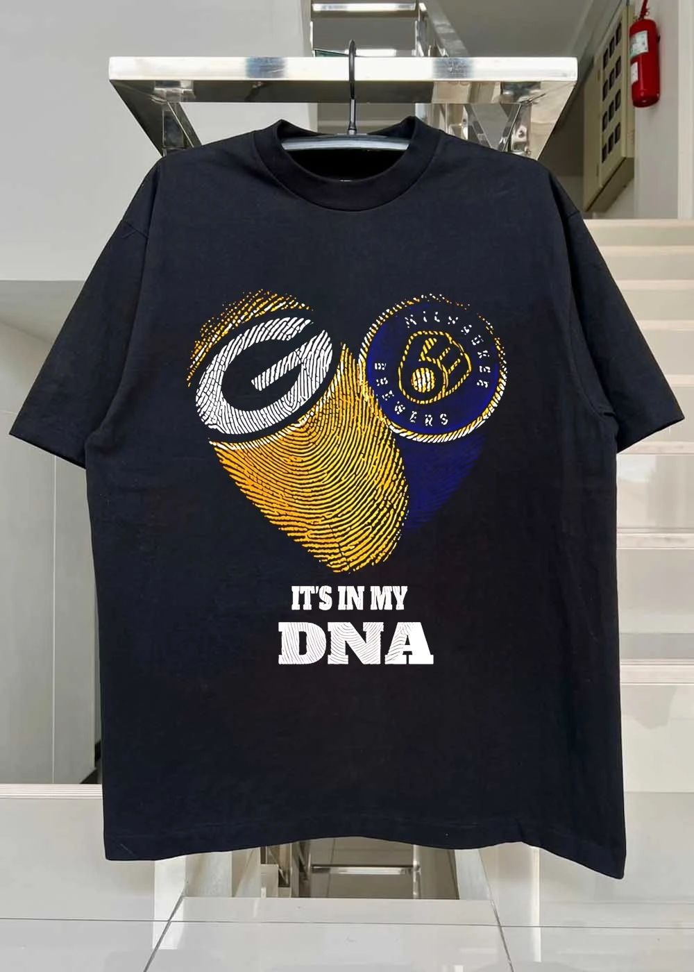 It Is in My DNA Green Bay Packers Milwaukee Brewers Shirt
