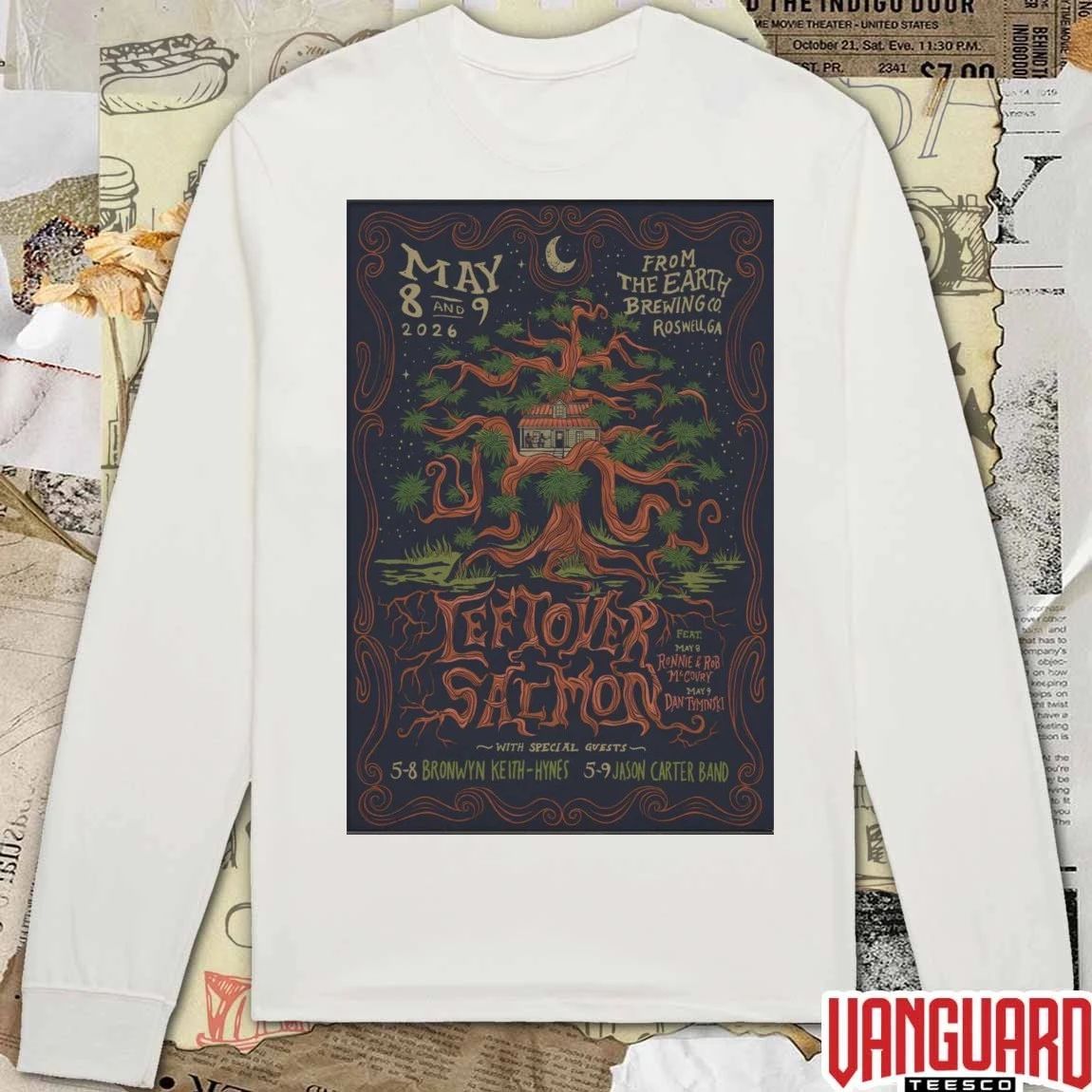 Leftover Salmon From The Earth In Roswell GA On May 8-9 2026 Tour Poster t-shirt