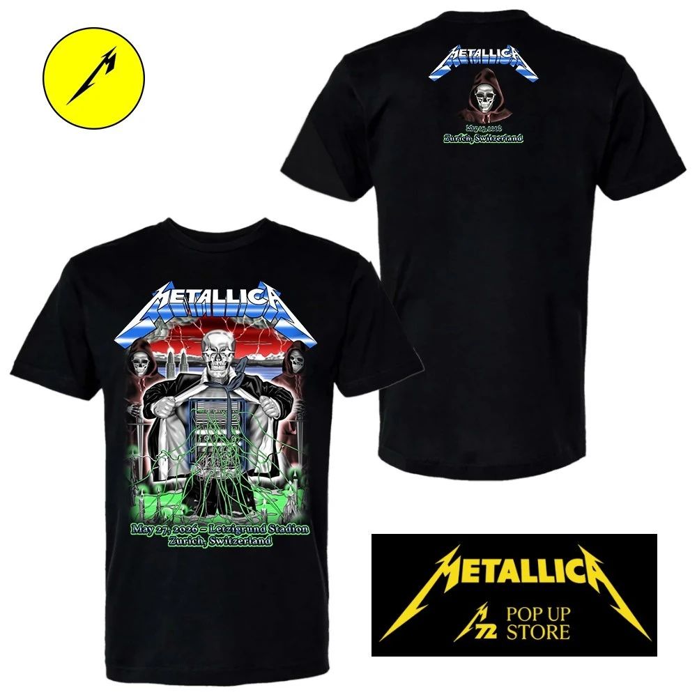 Limited Edition Metallica May 27 2026 Letzigrund Stadion Shirt