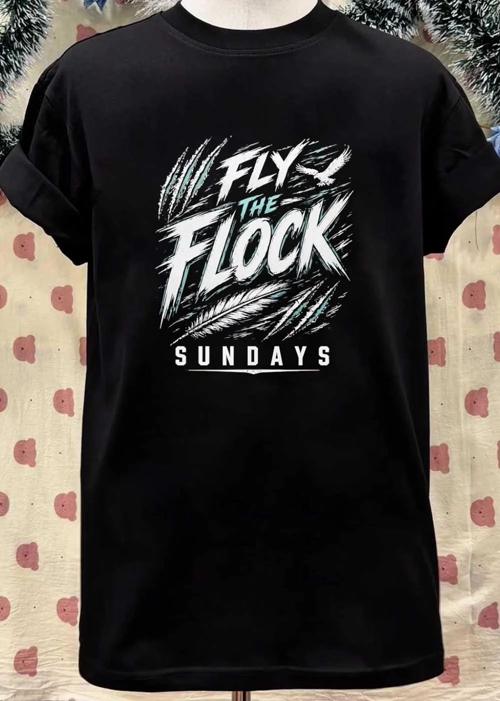 Sundays Fly the Flock Eagle Feather Sports T-Shirt