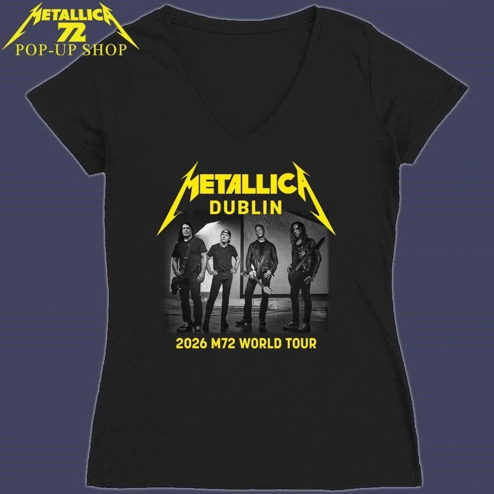 Metallica M72 Dublin, Ireland 2026 Band Members World Tour T-Shirt