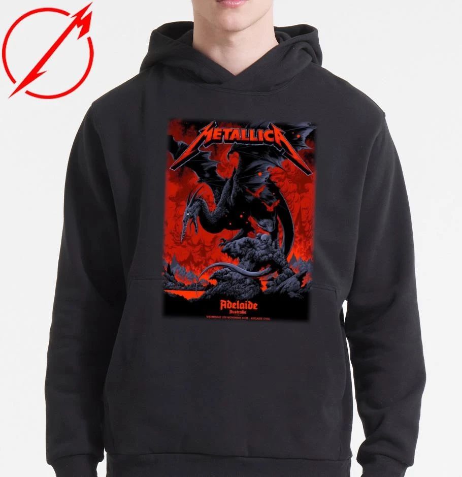 Metallica at Adelaide Oval in Adelaide, Australia on November 5, 2025, on the M72 World Tour T-Shirt