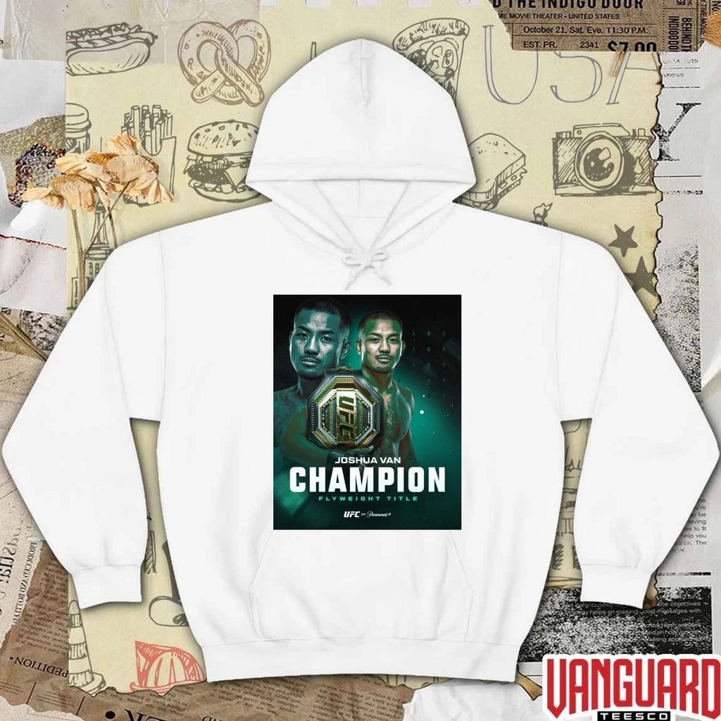 Joshua Van Champion Flyweight Title UFC 2026 Poster t-shirt