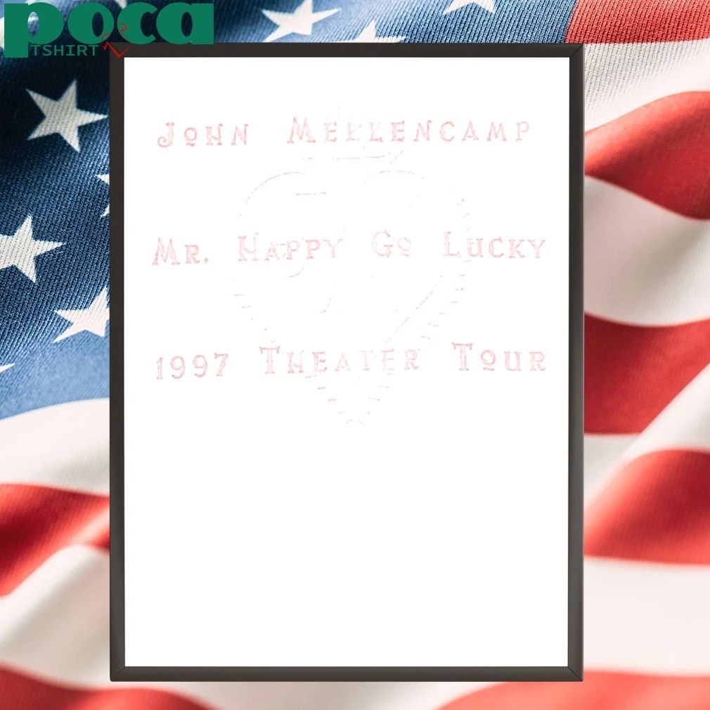 Vintage John Mellencamp Mr. Happy Go Lucky 1997 Theater Tour Shirt