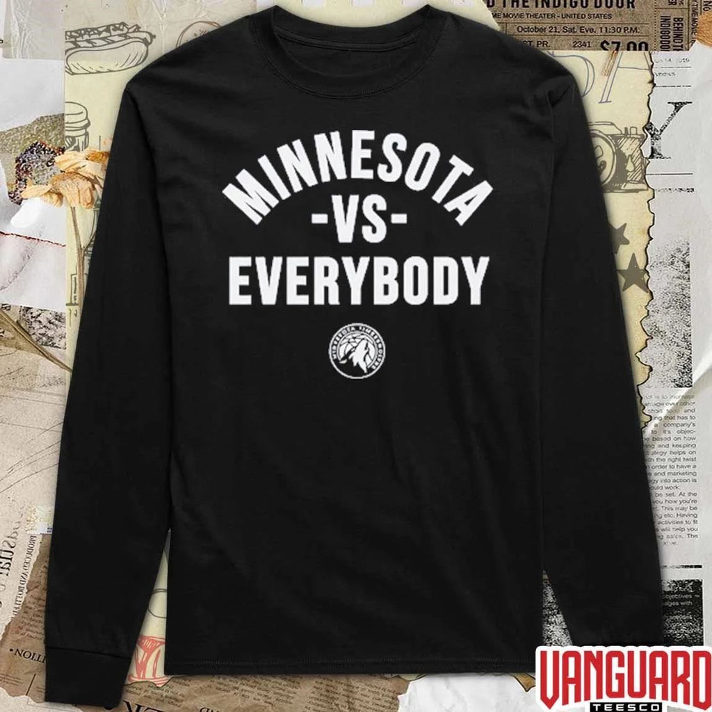 Minnesota Vs Everybody Minnesota Timberwolves 2026 NBA Playoffs Basketball t-shirt