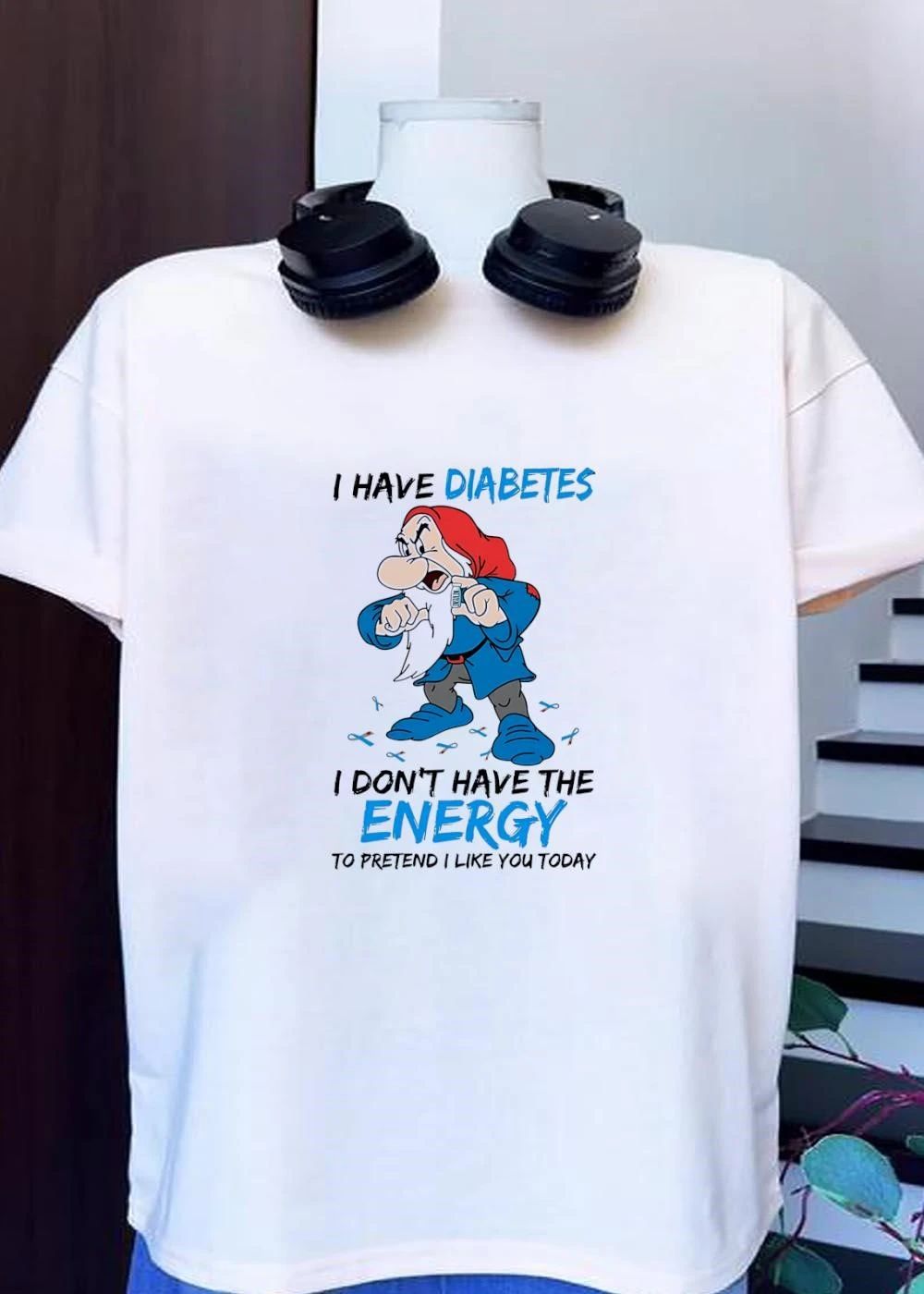 Grumpy Snow White and the Seven Dwarfs I have Diabetes I don’t have the energy to shirt