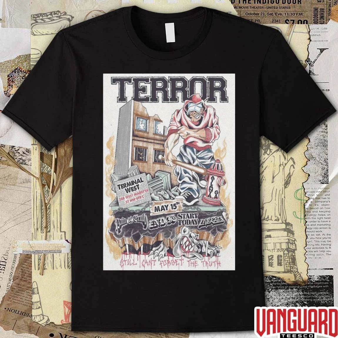 TERROR May 15 2026 Atlanta, GA Still Can’t Forget The Truth Poster t-shirt
