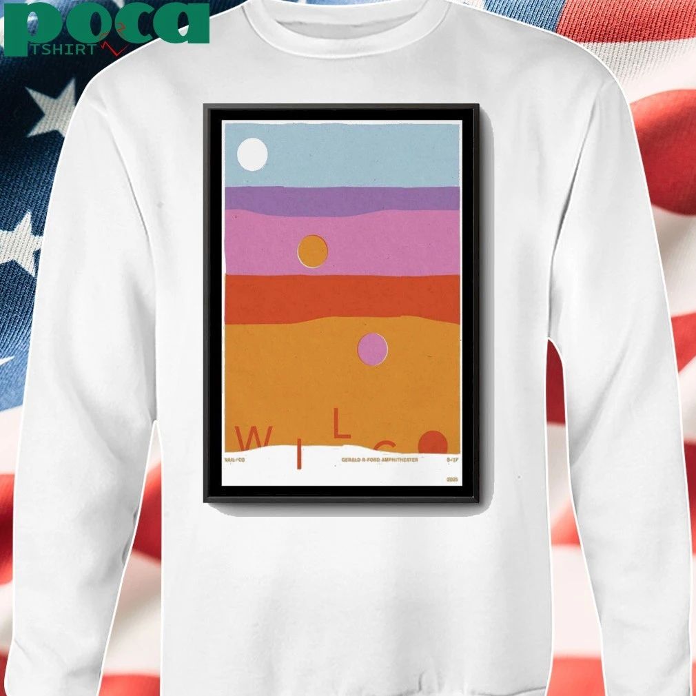 Wilco August 17, 2025 Gerald R. Ford Amphitheater, Vail, CO Poster shirt