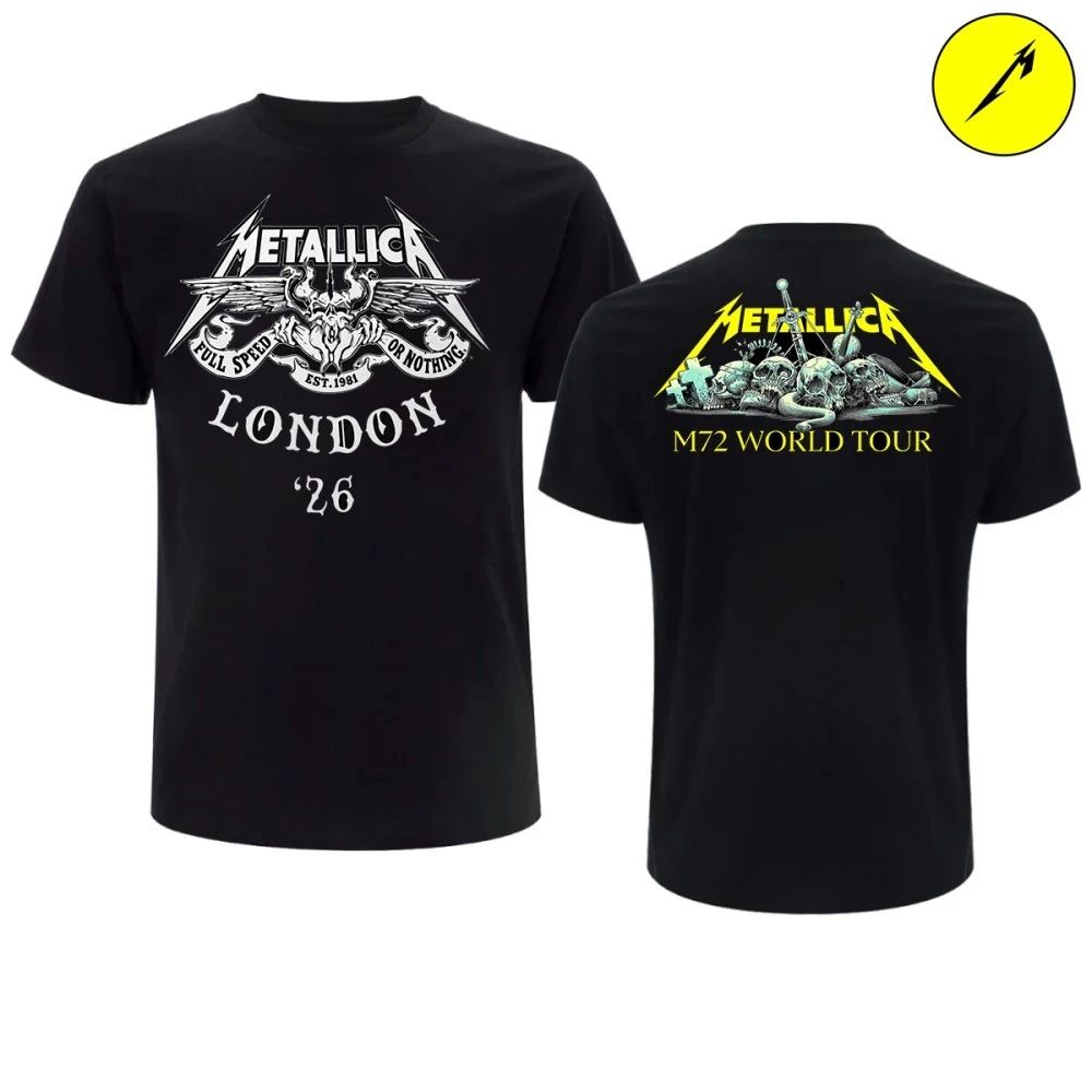 Metallica Pop-Up Shop London Limited Edition -T-Shirt Exclusive M72 World Tour Apparel