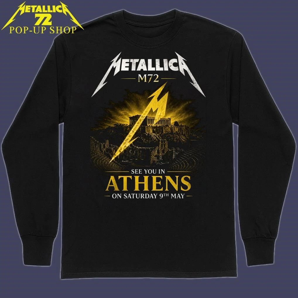 Metallica M72 See You In Athens On Saturday 9th May Shirt