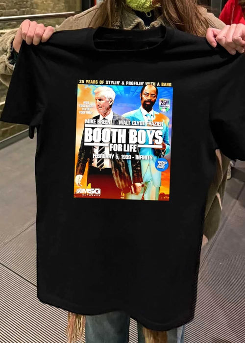 25th Anniversary Edition Booth Boys for Life Mike Breen Walt Clyde Frazier Shirt