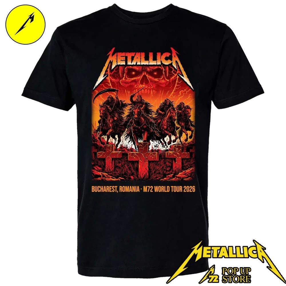 Metallica M72 Bucharest 2026 Tour Poster by Maxx242 Arena Națională, Romania Shirt