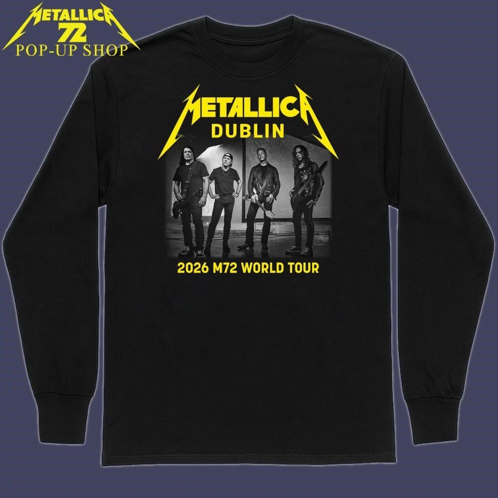 Metallica M72 Dublin, Ireland 2026 Band Members World Tour T-Shirt
