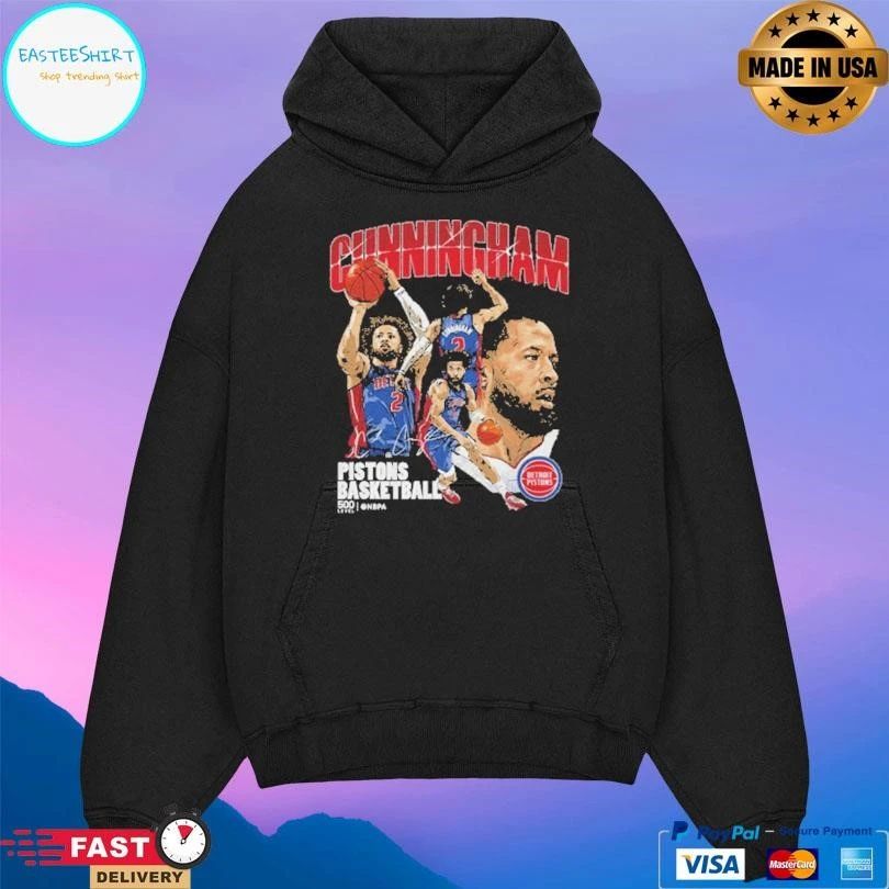 Cade Cunningham Detroit Pistons Basketball Collage T-shirts