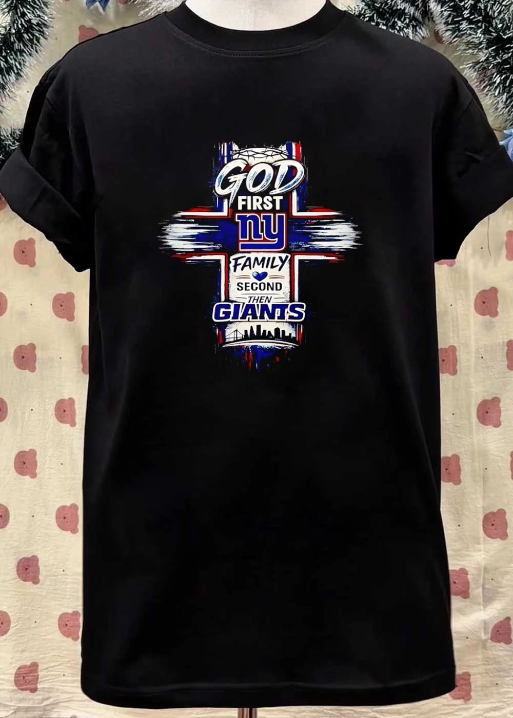 God First, NY Family Second, then Giants New York Giants T-Shirt