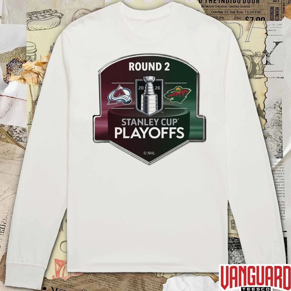 Colorado Avalanche 2026 Stanley Cup Playoffs Round 2 Matchup Pin NHL Hockey t-shirt