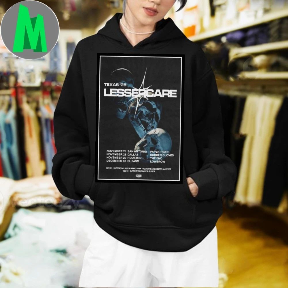 Lesser Care Tour Texas 2025 Poster Shirt
