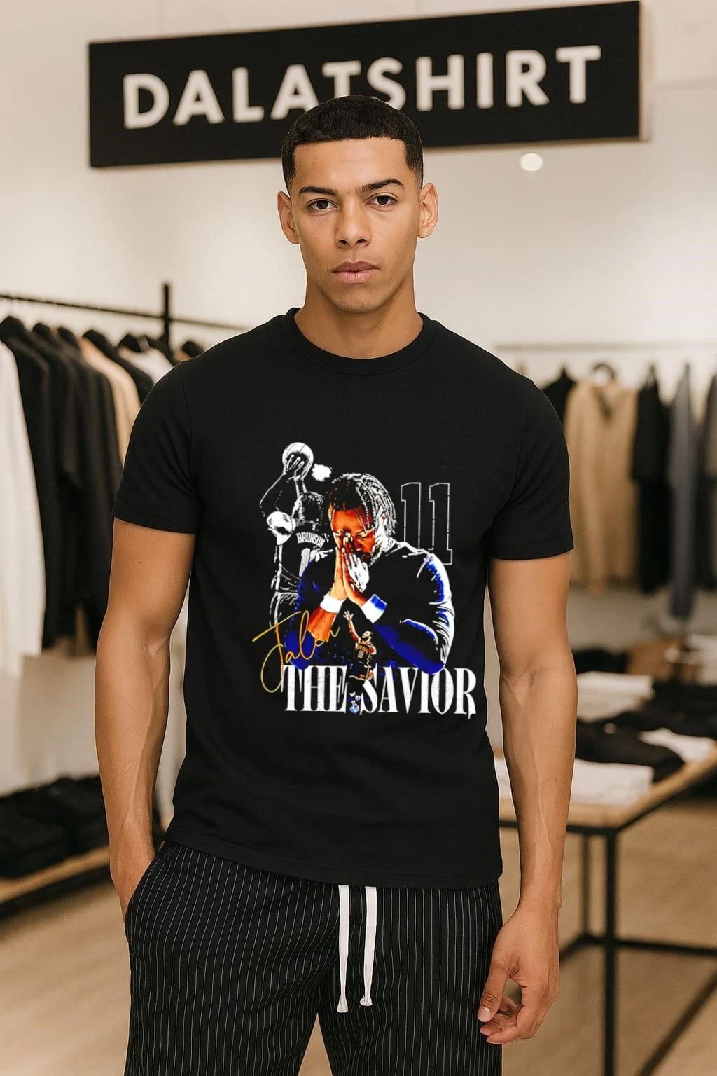 Jalen Brunson The Savior Number 11 New York Basketball shirt