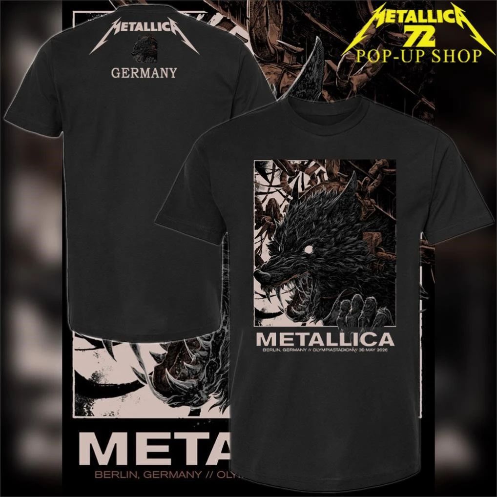 Metallica M72 Berlin 2026 Art By Collin Estrada Pop-Up Shop T-Shirt