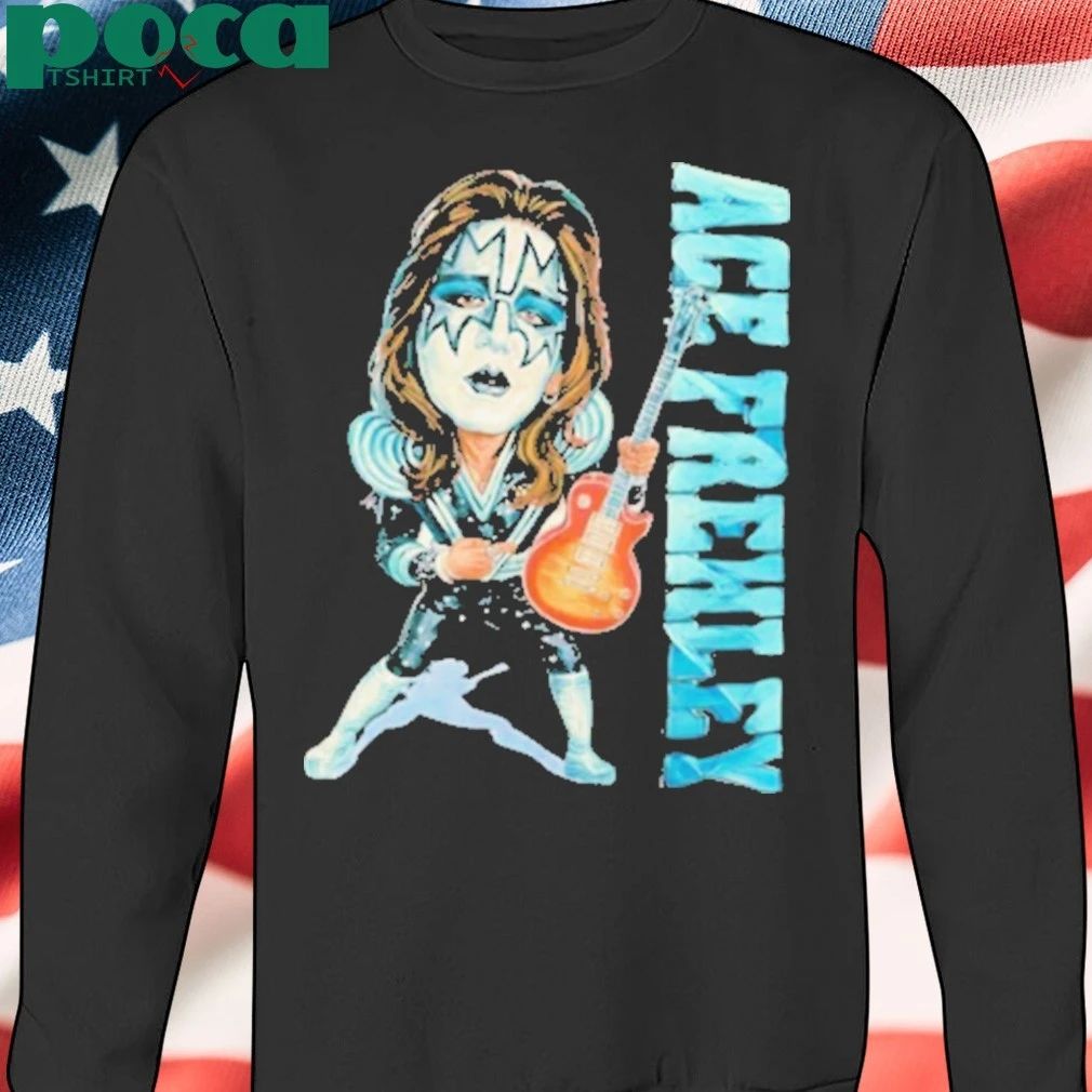 Ace Frehley Caricature with Guitar T-Shirt
