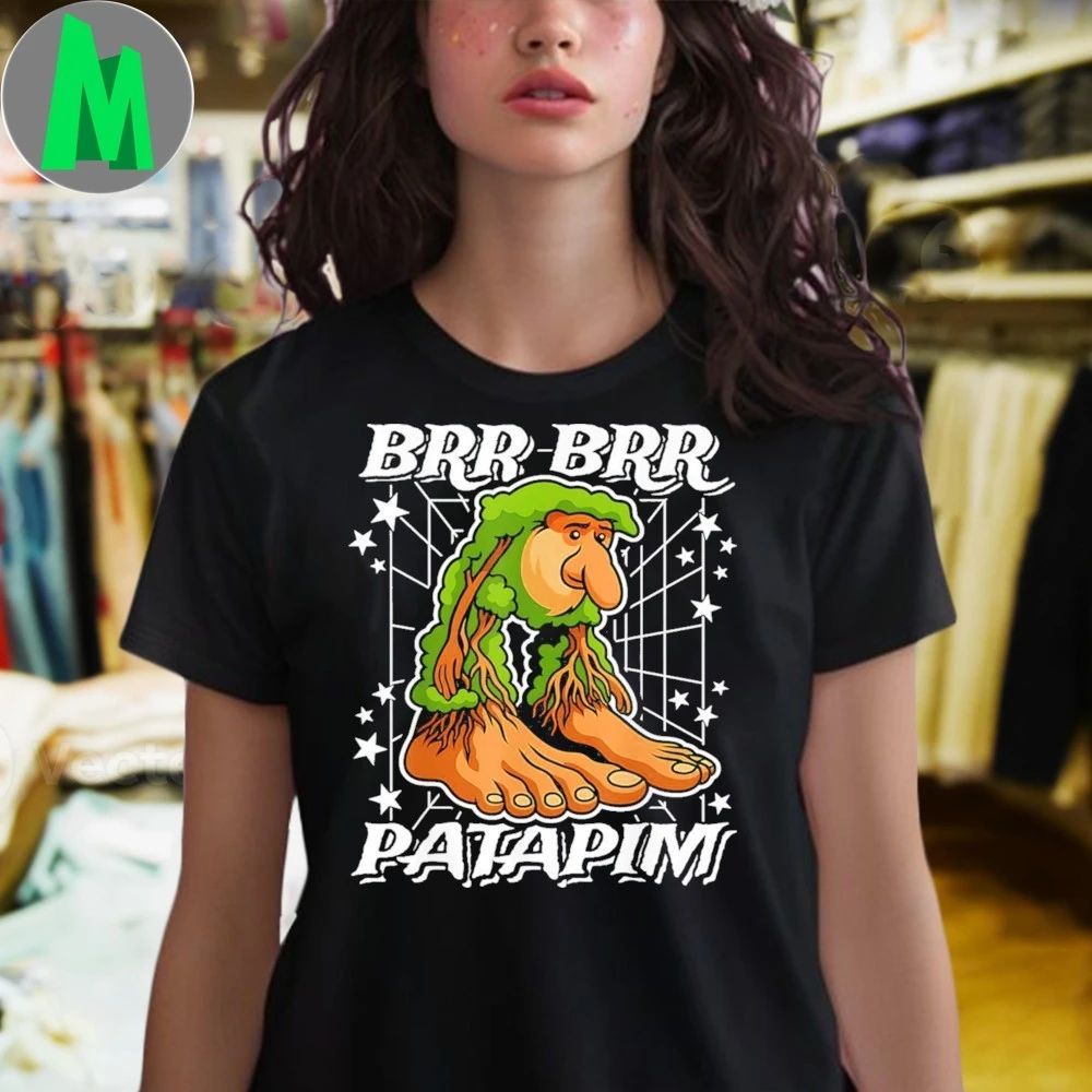 Brr-brr-patapim Italian-brainrot Tree Roots Funny Gen Z Meme Shirt