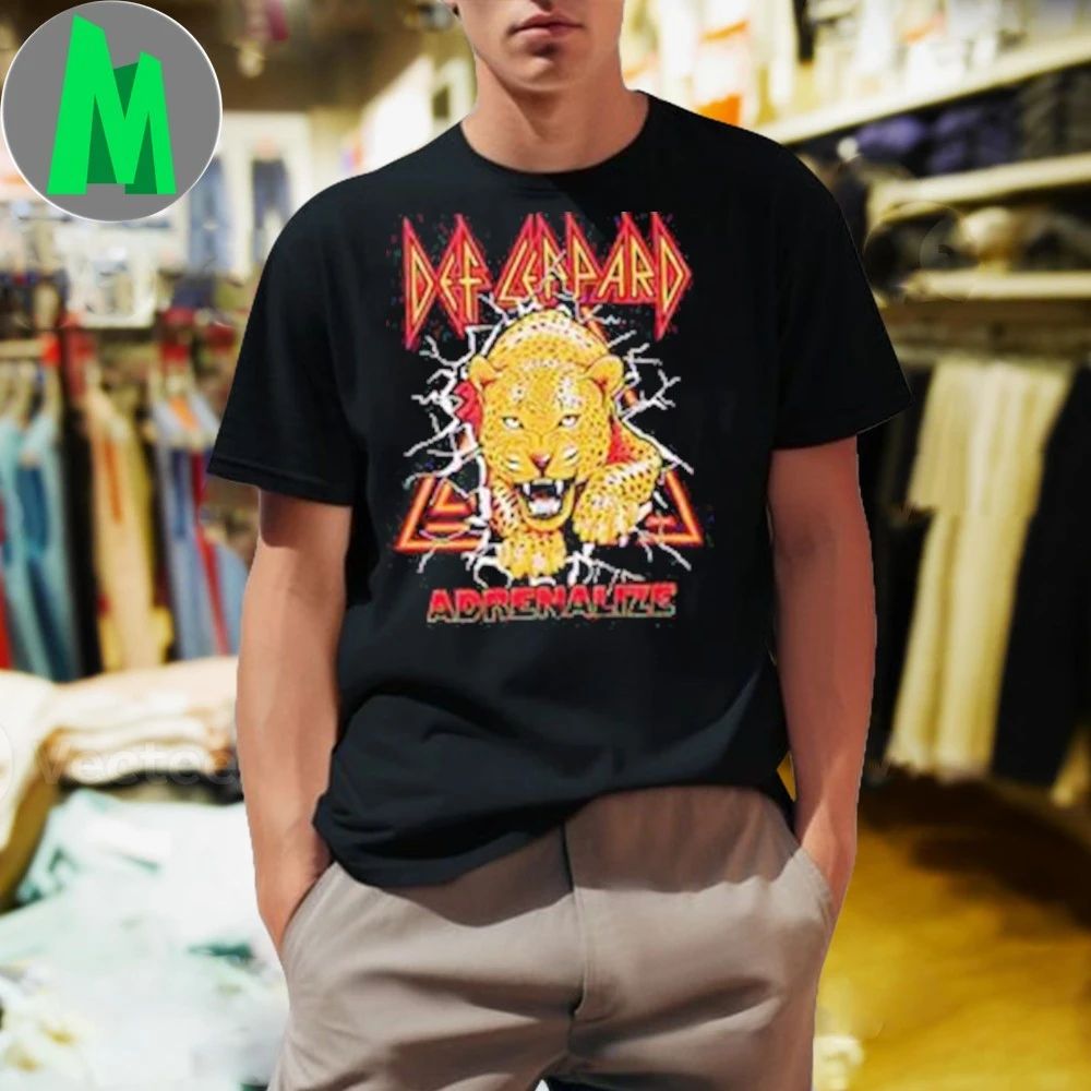 Def Leppard Adrenalize Leopard Shirt
