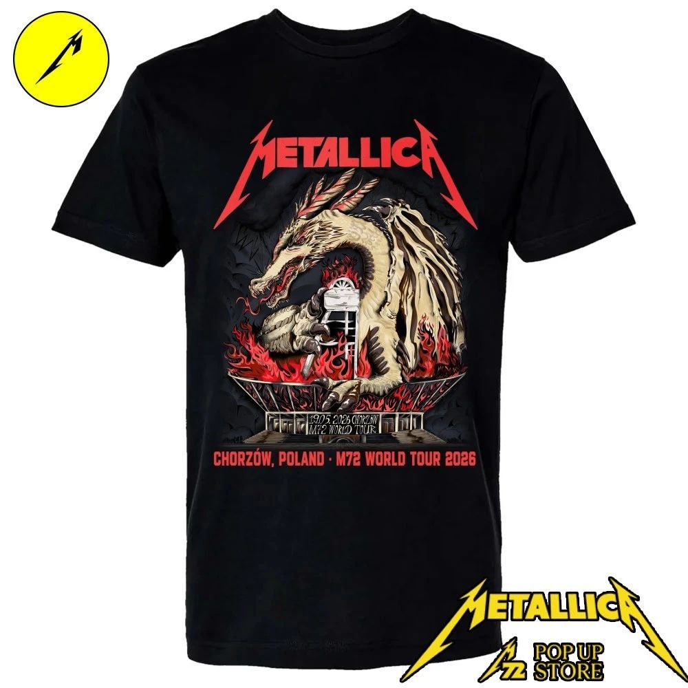 Metallica Chorzów, Poland M72 World Tour 2026 By Karol Banach Shirt