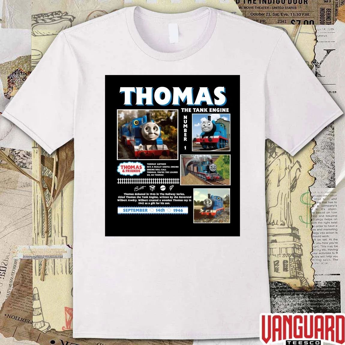 Thomas The Tank Engine Number 1 September 14th 1946 Poster t-shirt