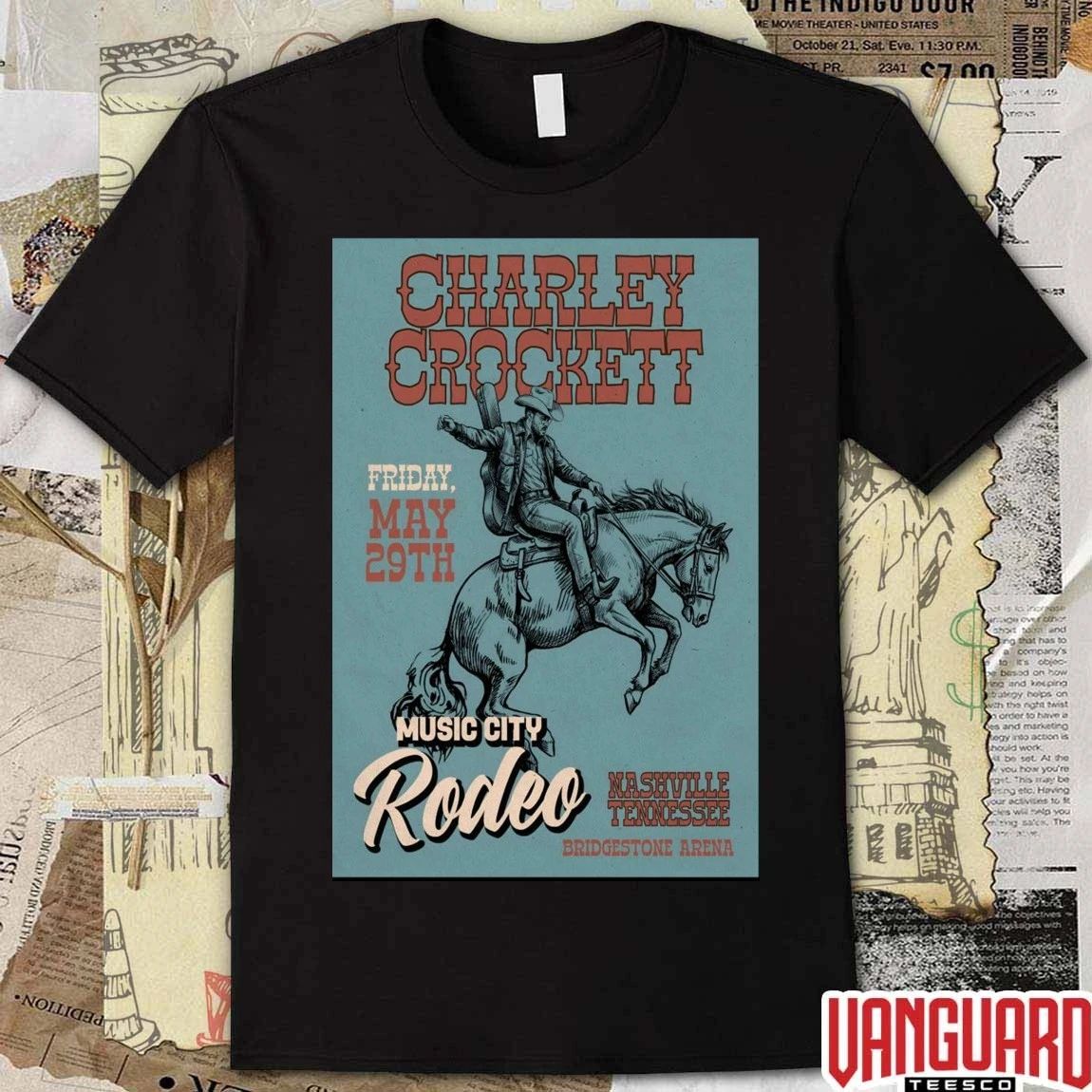 Charley Crockett Bridgestone Arena In Nashville TN On May 29 2026 Poster t-shirt