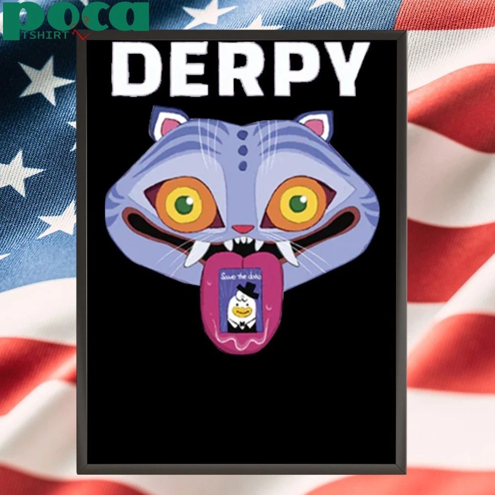 Kpop Demon Hunters Derpy Tiger Tie Dye T-shirt