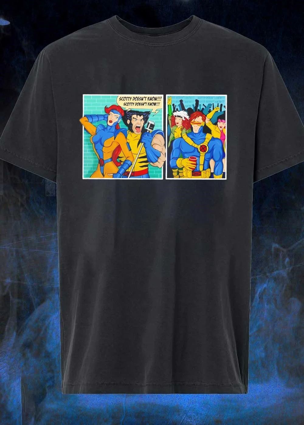 X-Men Wolverine Jean Grey Scotty Doesn’t Know Song Shirt’X-Men Cyclops Rogue Jubilee Scotty Doesn’t Know Shirt