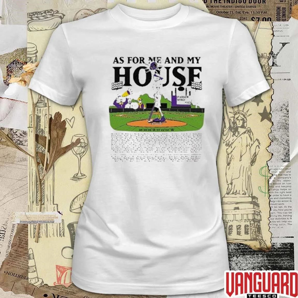 2026 Parker Byrd As For Me And My House NCAA East Carolina Pirates Baseball t-shirt
