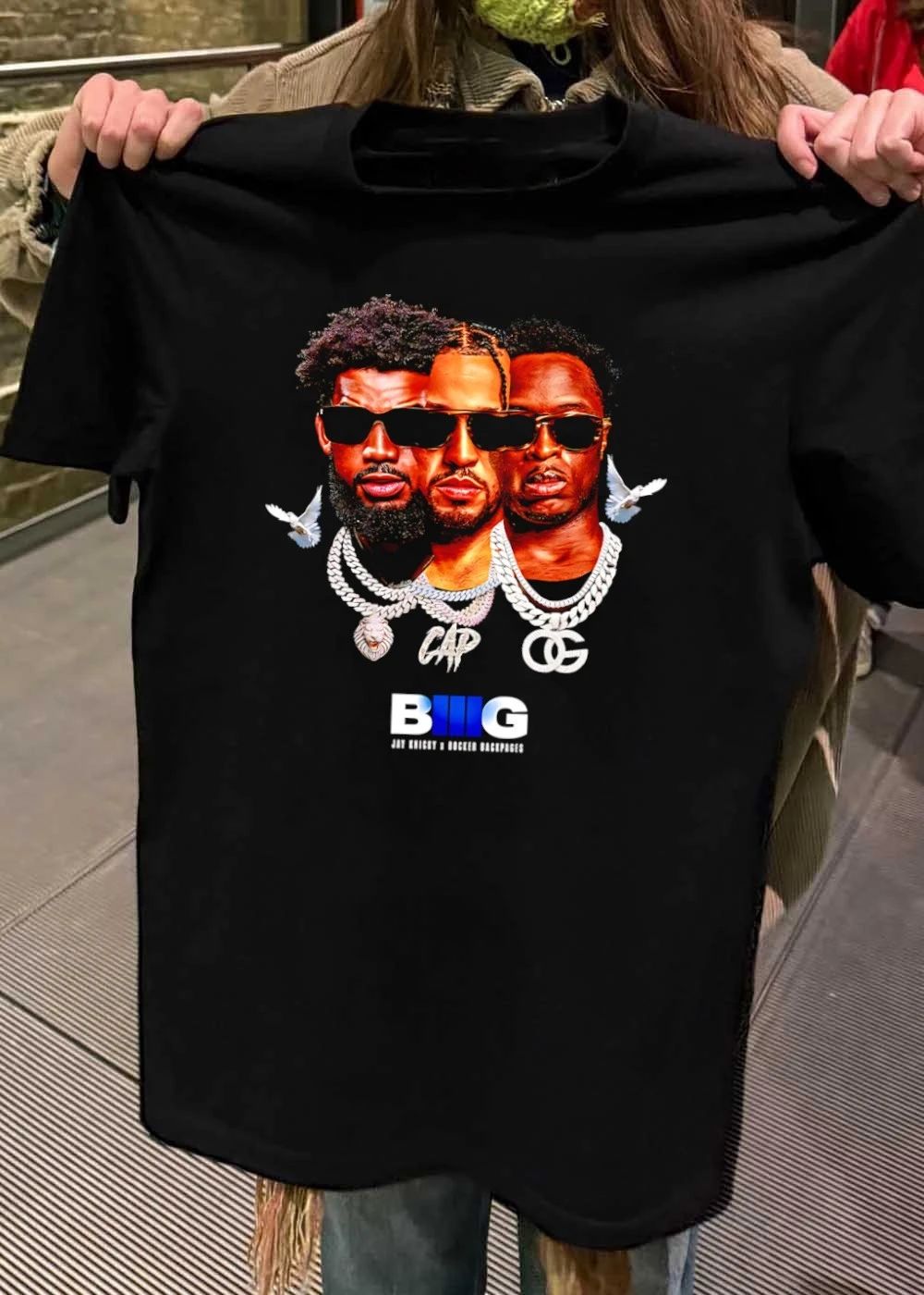 Jay Knicky x Bocker Backpages BIIG Three Men Wearing Chains T-Shirt
