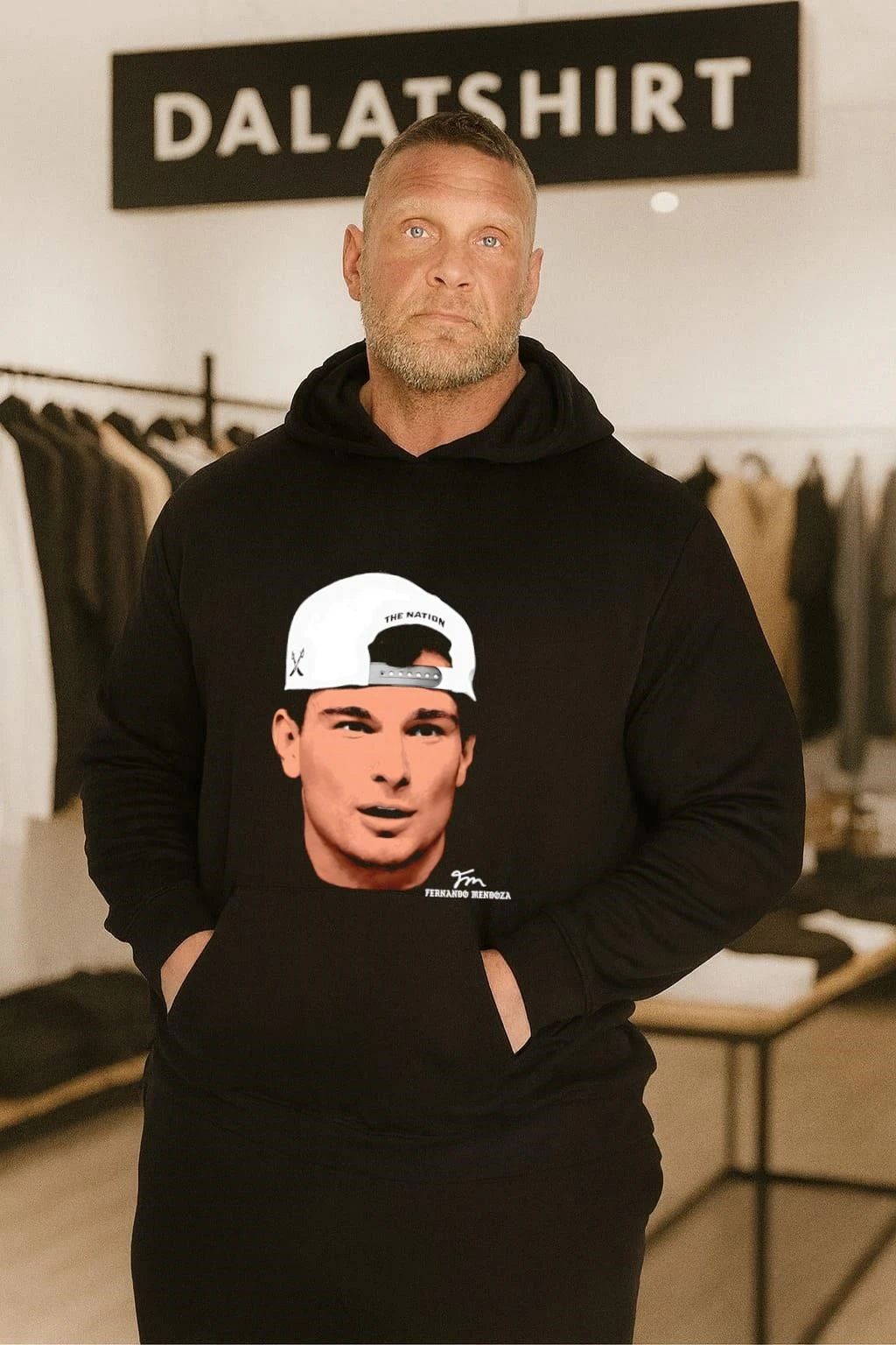 The Nation Fernando Mendoza Baseball Cap Portrait Graphic shirt