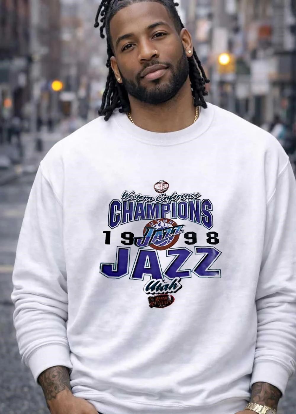 Utah Jazz 1998 Western Conference CHAMPIONS NBA Finals NBA shirt