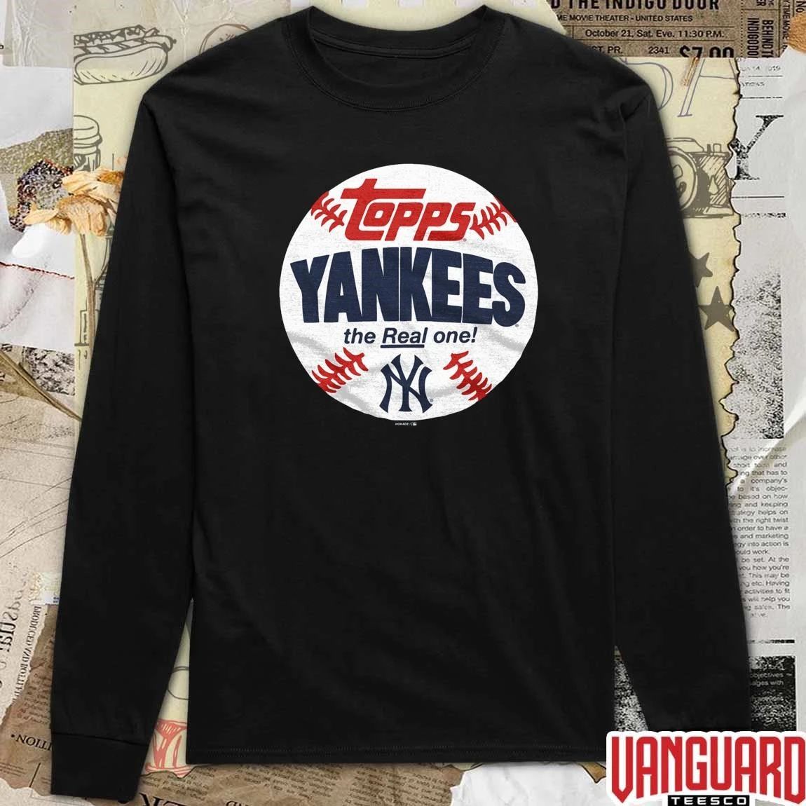 New York Yankees MLB 2026 x Topps Baseball The Real One t-shirt