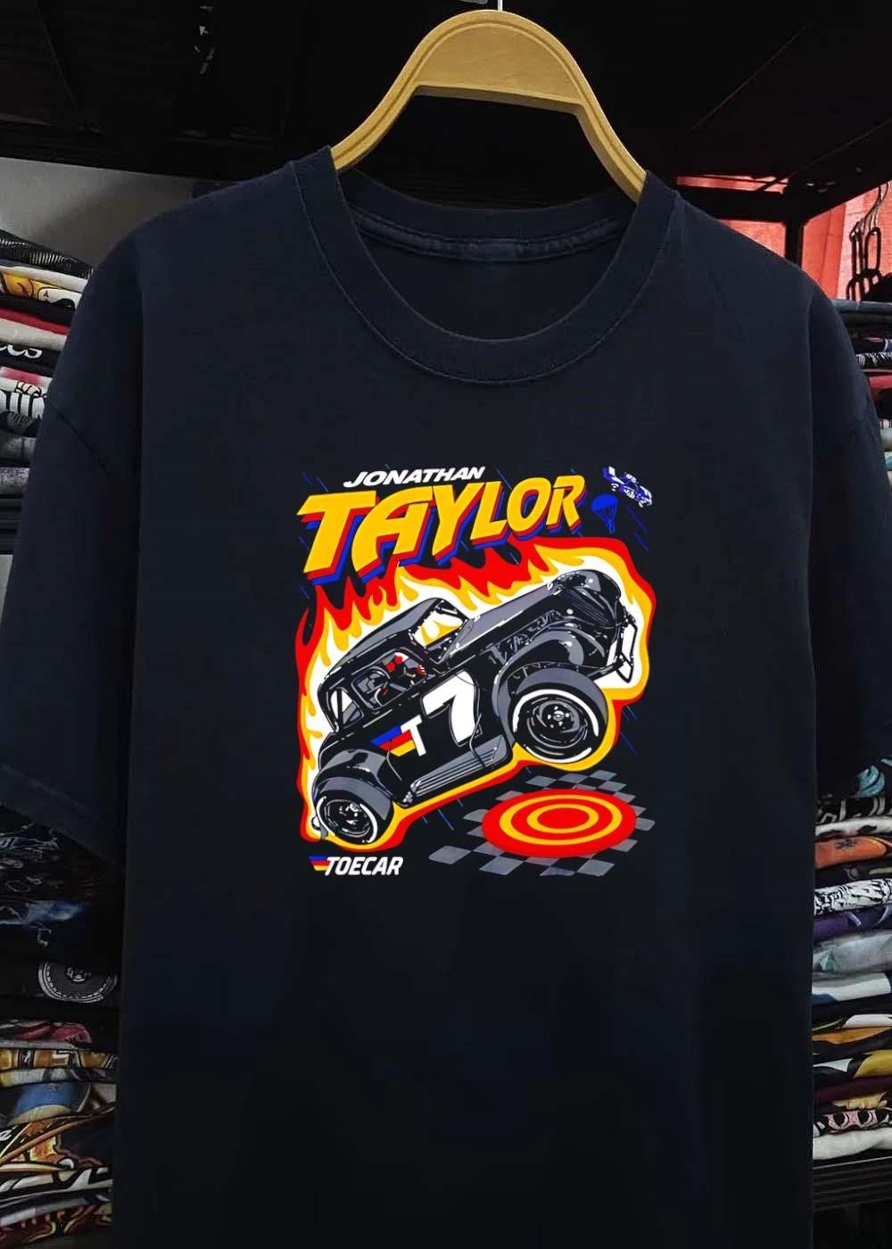 Jonathan Taylor Toecar Number 7 Racing Flames Shirt