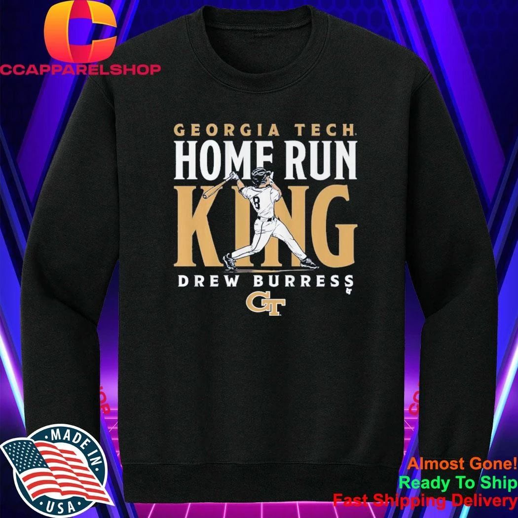 Georgia Tech Baseball Drew Burress Home Run King Shirt