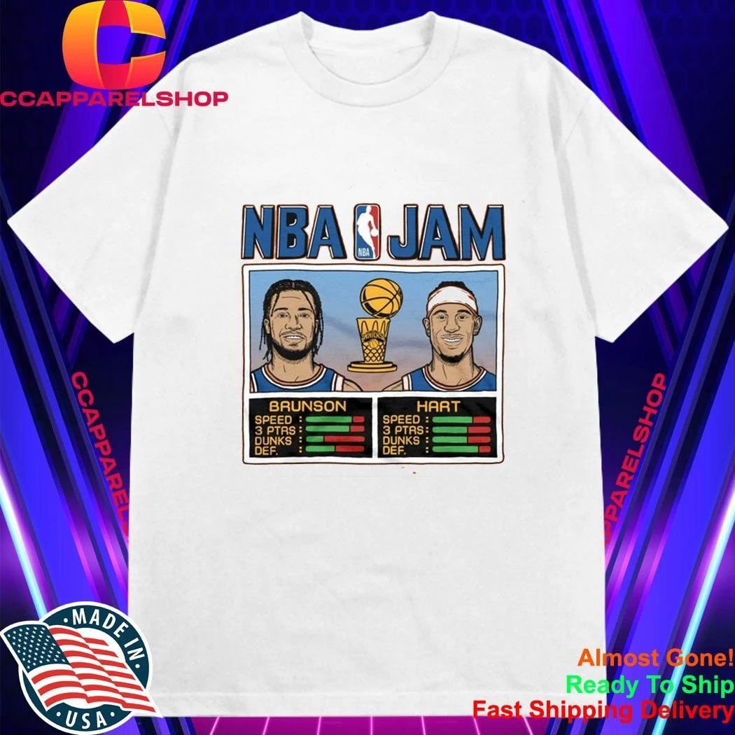NBA Jam Knicks 2026 Champs Brunson And Hart Shirt