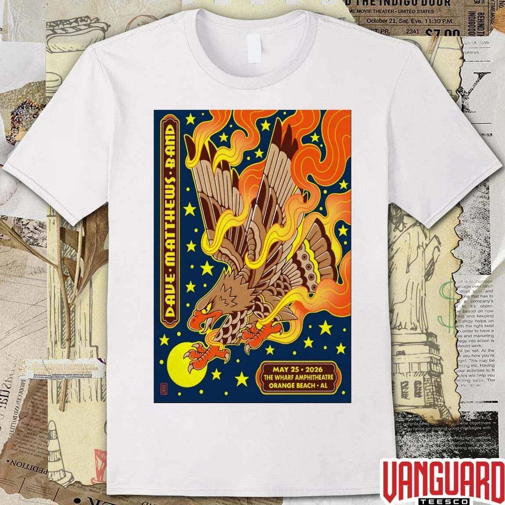 Dave Matthews Band Orange Beach AL May 15 2026 The Wharf Amphitheatre Poster t-shirt