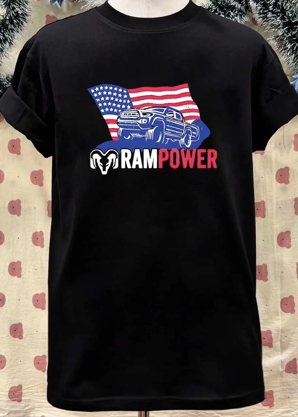 Ram Power USA Flag Men’s T-Shirt