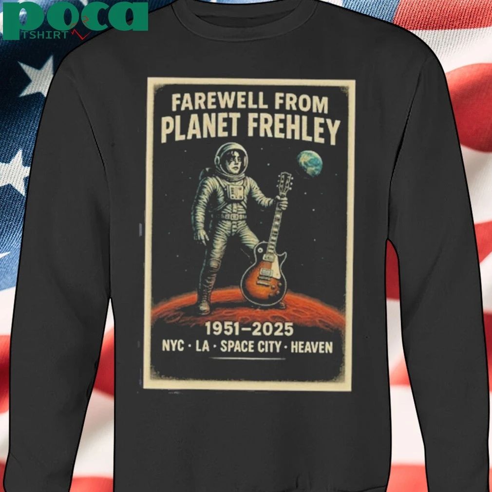 RIP Ace Frehley Farewell From Planet Frehley 1951 – 2025 NYC LA Space City Heaven T-shirt