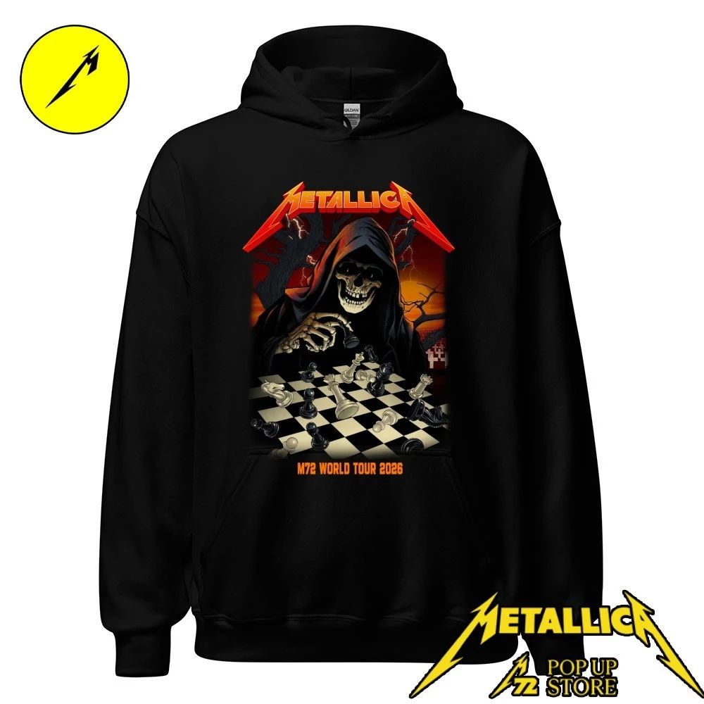Metallica Frankfurt 2026 Shirt – Grim Reaper Chess Vance Kelly Art Tee