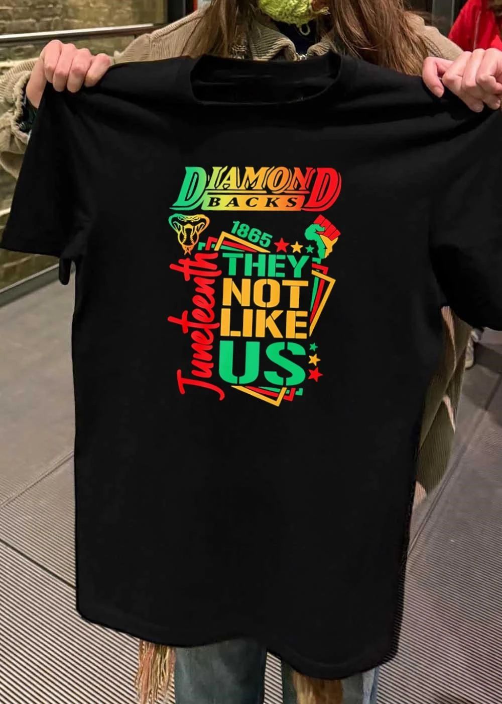 Juneteenth Diamondbacks 1865 They Not Like Us Shirt